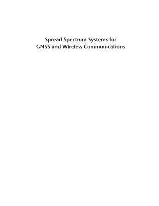 Titelbild: Spread Spectrum Systems for GNSS and Wireless Communications 1st edition 9781596930834