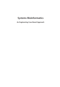 Cover image: Systems Bioinformatics: An Engineering Case-Based Approach 1st edition 9781596931244
