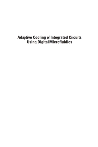 Cover image: Adaptive Cooling of Integrated Circuits Using Digital Microfluidics 1st edition 9781596931381