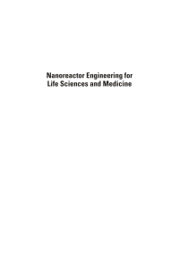 Cover image: Nanoreactor Engineering for Life Sciences and Medicine 1st edition 9781596931589