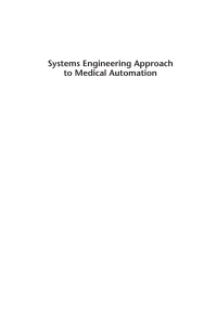 صورة الغلاف: Systems Engineering Approach to Medical Automation 1st edition 9781596931640