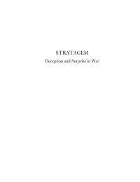 Cover image: Stratagem: Deception and Surprise in War 1st edition 9781596931985