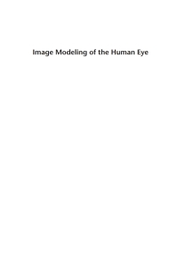 Cover image: Image Modeling of the Human Eye 1st edition 9781596932081