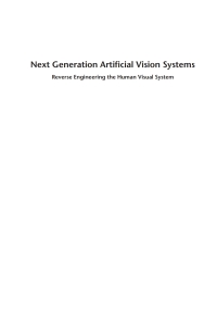 Cover image: Next Generation Artificial Vision Systems: Reverse Engineering the Human Visual System 1st edition 9781596932241