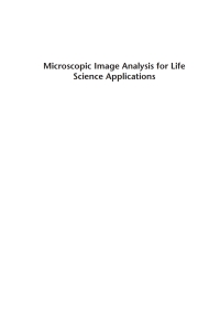 Cover image: Microscopic Image Analysis for Life Science Applications 1st edition 9781596932364