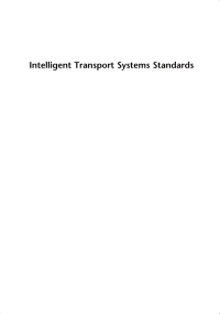 صورة الغلاف: Intelligent Transport Systems Standards 1st edition 9781596934382
