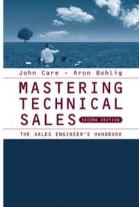 Cover image: Mastering Technical Sales: The Sales Engineer’s Handbook 2nd edition 9781596933392