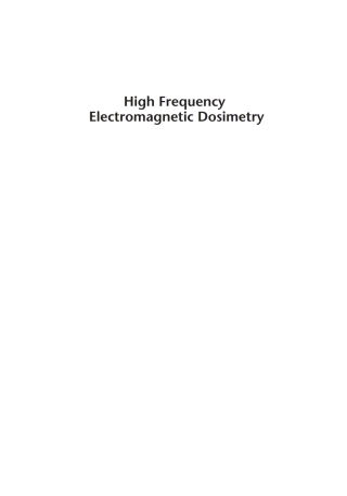 Cover image: High Frequency Electromagnetic Dosimetry 1st edition 9781596933972