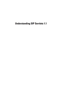 Cover image: Understanding SIP Servlets 1.1 1st edition 9781596934283