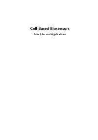 Omslagafbeelding: Cell-Based Biosensors: Principles and Applications 1st edition 9781596934399