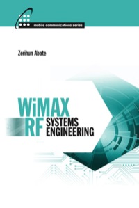 Imagen de portada: WiMAX RF Systems Engineering 9781596939752