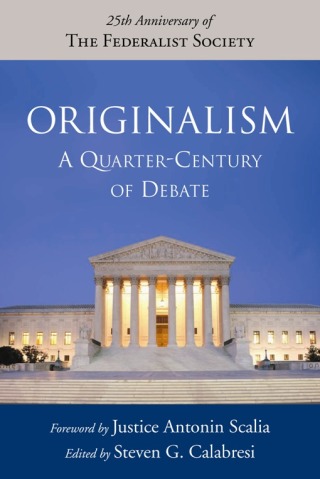 Cover image: Originalism 9781596980501