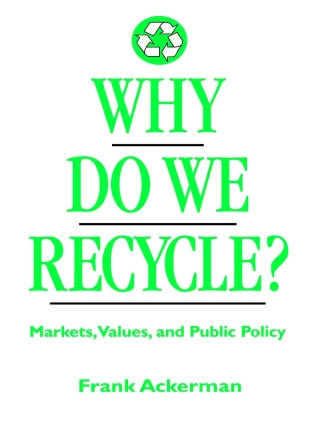 Imagen de portada: Why Do We Recycle? 9781559635042