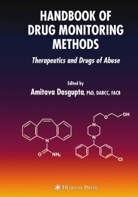 Cover image: Handbook of Drug Monitoring Methods 1st edition 9781588297808