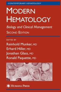 Imagen de portada: Modern Hematology 2nd edition 9781588295576