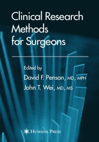 Titelbild: Clinical Research Methods for Surgeons 1st edition 9781588293268