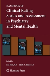 Cover image: Handbook of Clinical Rating Scales and Assessment in Psychiatry and Mental Health 9781588299666