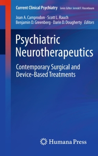 Cover image: Psychiatric Neurotherapeutics 9781934115503