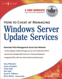 Cover image: How to Cheat at Managing Windows Server Update Services 9781597490276