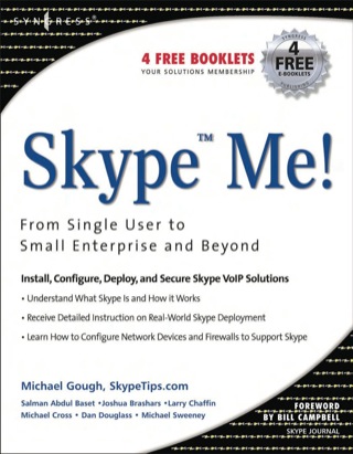 Cover image: Skype Me! From Single User to Small Enterprise and Beyond 9781597490320