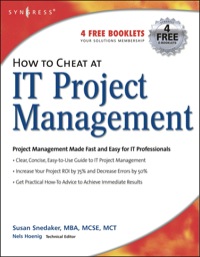 Cover image: How to Cheat at IT Project Management 9781597490375