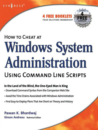 Imagen de portada: How to Cheat at Windows System Administration Using Command Line Scripts 1st edition 9781597491051