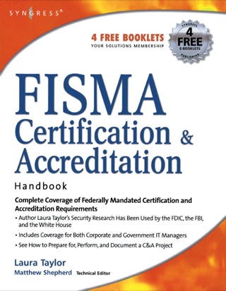 Imagen de portada: FISMA Certification and Accreditation Handbook 9781597491167