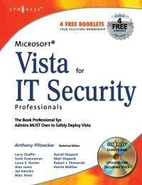 表紙画像: Microsoft Vista for IT Security Professionals 9781597491396