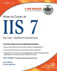 صورة الغلاف: How to Cheat at IIS 7 Server Administration 9781597491556