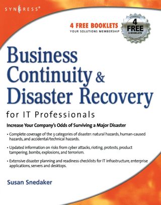 Cover image: Business Continuity and Disaster Recovery Planning for IT Professionals 9781597491723