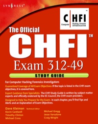 Immagine di copertina: The Official CHFI Study Guide (Exam 312-49): for Computer Hacking Forensic Investigator 9781597491976