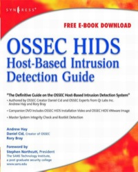 Cover image: OSSEC Host-Based Intrusion Detection Guide 9781597492409