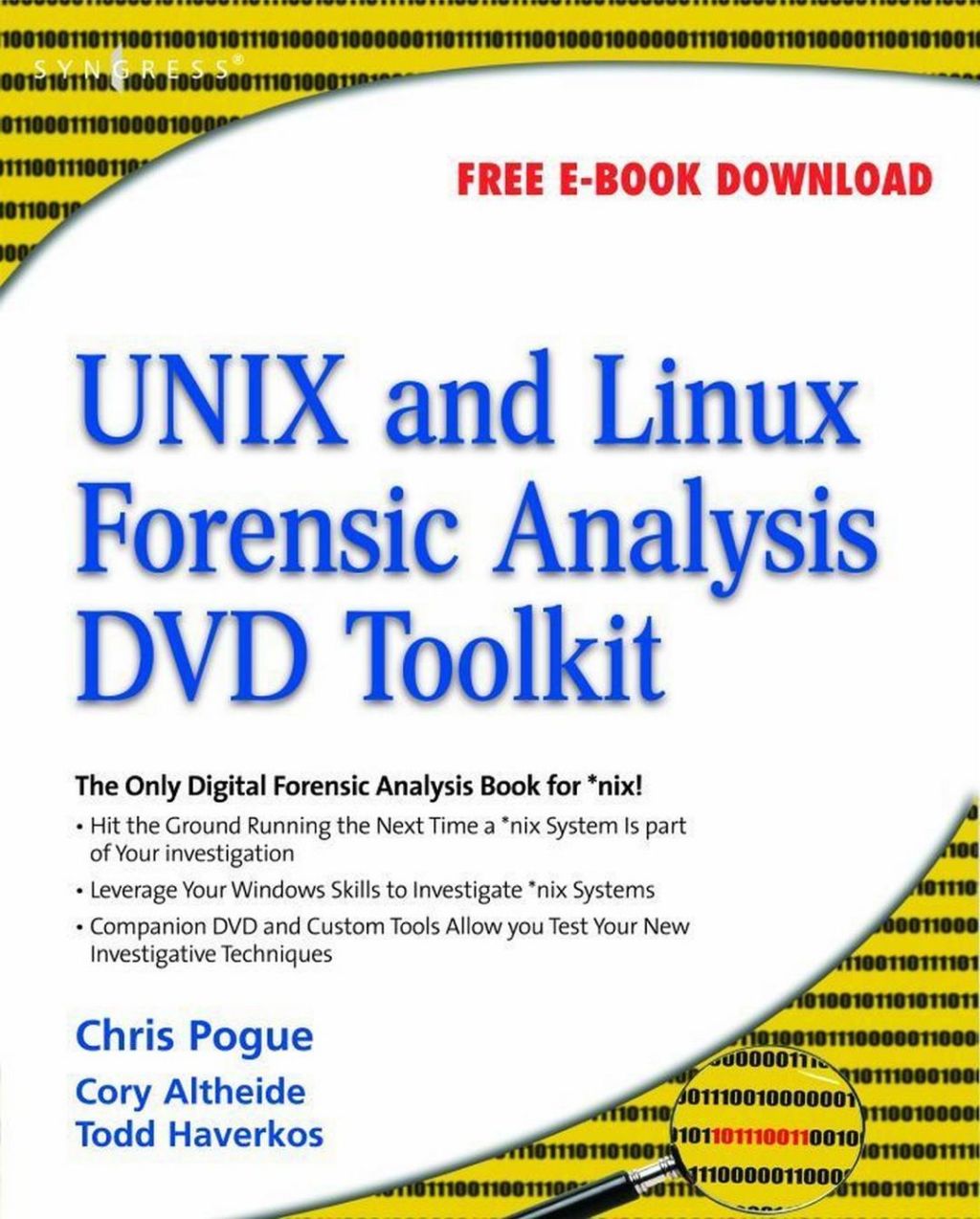 UNIX and Linux Forensic Analysis DVD Toolkit (eBook)