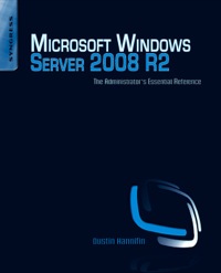 Cover image: Microsoft Windows Server 2008 R2 Administrator's Reference 9781597495783