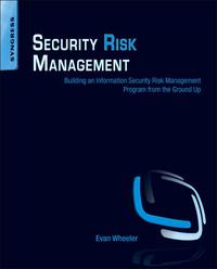 Imagen de portada: Security Risk Management 9781597496155