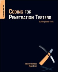 Immagine di copertina: Coding for Penetration Testers 9781597497299