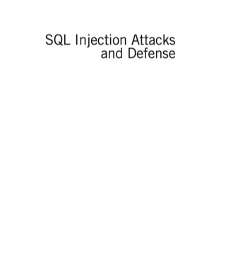 Imagen de portada: SQL Injection Attacks and Defense 2nd edition 9781597499637