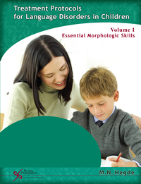 Cover image: Treatment Protocols for Language Disorders in Children Volume 1: Essential Morphologic Skills 1st edition 9781597560191