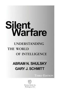 Cover image: Silent Warfare 9781574883459