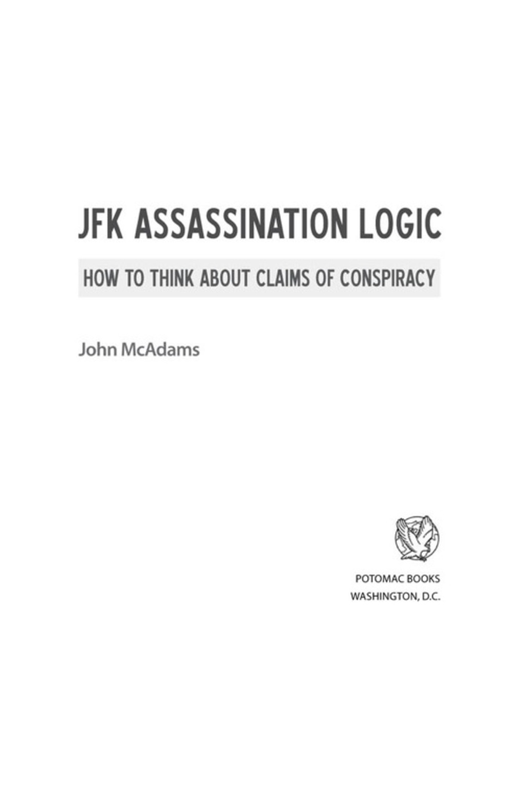 JFK Assassination Logic eBook