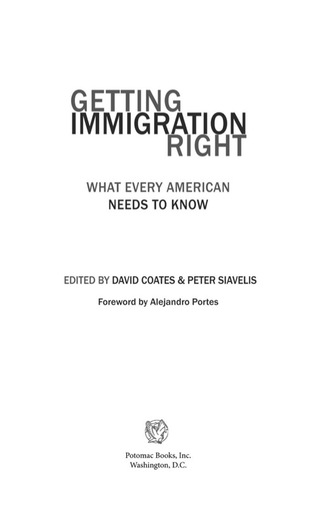 Imagen de portada: Getting Immigration Right 9781597972642