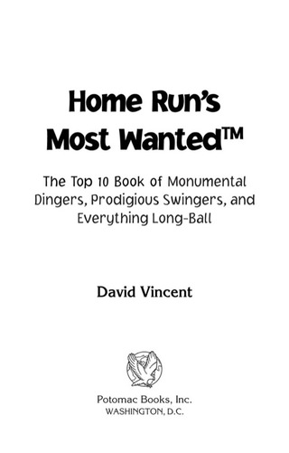 Cover image: Home Run's Most Wanted 9781597971928