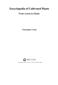 Titelbild: Encyclopedia of Cultivated Plants: From Acacia to Zinnia [3 volumes] 9781598847741