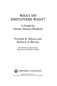 Cover image: What Do Employers Want? 1st edition 9781598848281