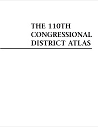 Cover image: The 110th Congressional District Atlas 9781598882407