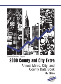صورة الغلاف: County and City Extra 2009: Annual Metro, City and County Data Book 17th edition 9781598883275