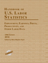 表紙画像: Handbook of U.S. Labor Statistics 2010 13th edition 9781598884043