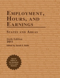 صورة الغلاف: Employment, Hours, and Earnings 2011 6th edition 9781598884883