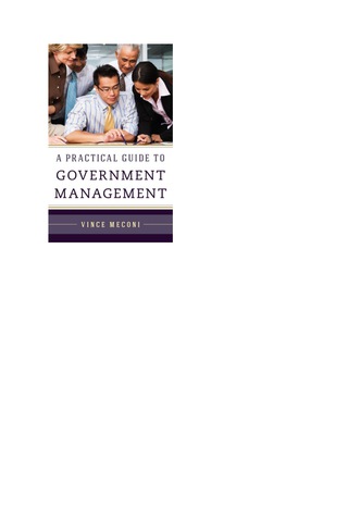 Cover image: A Practical Guide to Government Management 1st edition 9781598887525