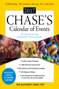 Imagen de portada: Chase's Calendar of Events 2017 60th edition 9781598888584